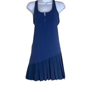 Outdoor Voices XL Navy Blue Ace Pleated Hem Mini Dress NWT Tennis Gym Athleisure